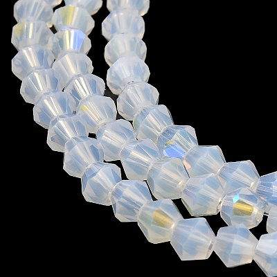 Imitation Jade Electroplate Glass Beads Strands EGLA-A039-J2mm-L05-1