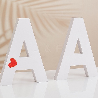 Wooden Letter Ornaments WOOD-WH0104-21-1