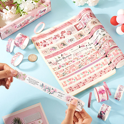 20pcs 5 Styles Scrapbooking Stickers DIY-TAC0029-03D-1