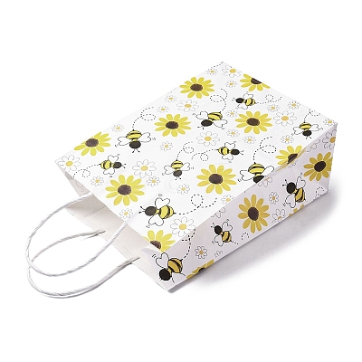 Bees Theme Rectangle Paper Bags CARB-F012-02B-1