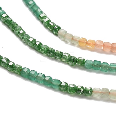 Gradient Color Cubic Zirconia Bead Strands ZIRC-F144-02C-1