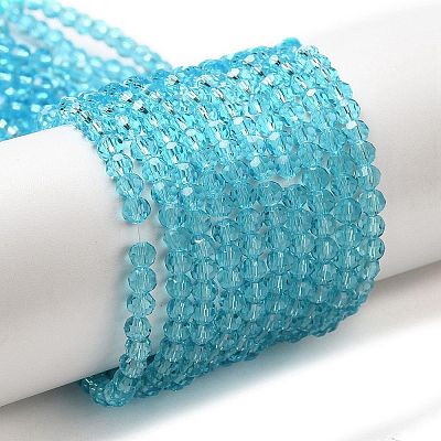 Transparent Glass Beads Strands LS-EGLA-A035-T3mm-D08-1
