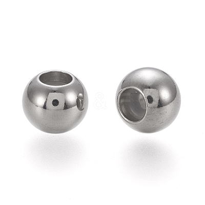 202 Stainless Steel Beads STAS-K204-02A-P-1