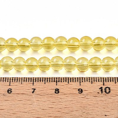 Baking Paint Transparent Glass Beads X1-DGLA-N006-6mm-04-1