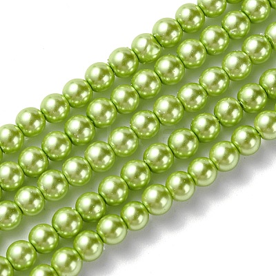 Grade A Glass Pearl Beads HY-J001-4mm-HX014-1