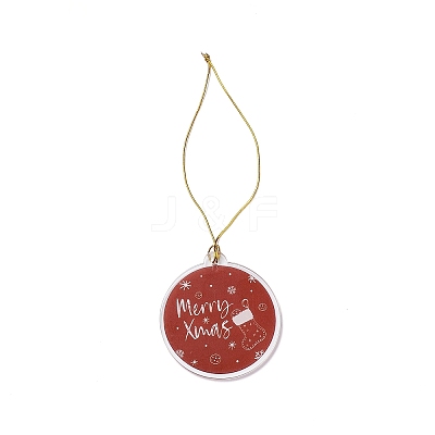 Christmas Theme Acrylic Pendant Decoration LS-HJEW-G021-01C-1