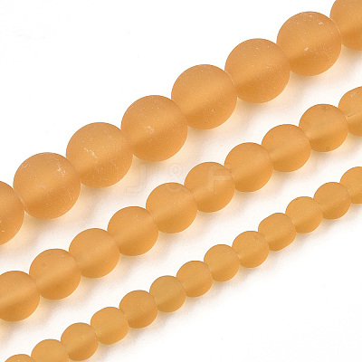 Transparent Glass Beads Strands GLAA-T032-T8mm-MD08-1