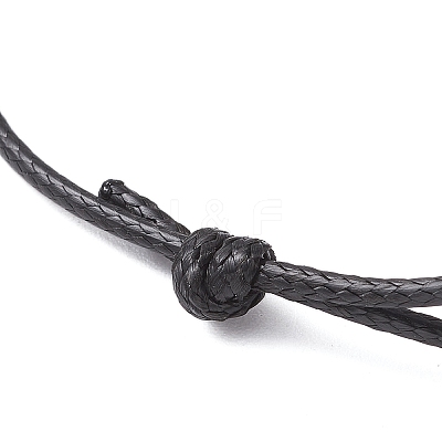 Adjustable Waxed Polyester Cord Bracelet Making AJEW-JB01312-01-1