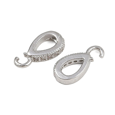Brass Micro Pave Cubic Zirconia Pendants KK-A269-08P-1