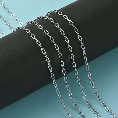 Tarnish Resistant 304 Stainless Steel Cable Chains CHS-L015-15-1