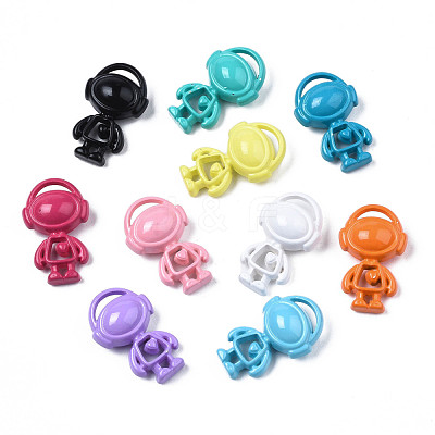 Spray Painted Alloy Pendants PALLOY-T077-163-1