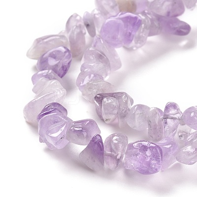 Natural Lavender Amethyst Chip Bead Strands G-M205-35-1