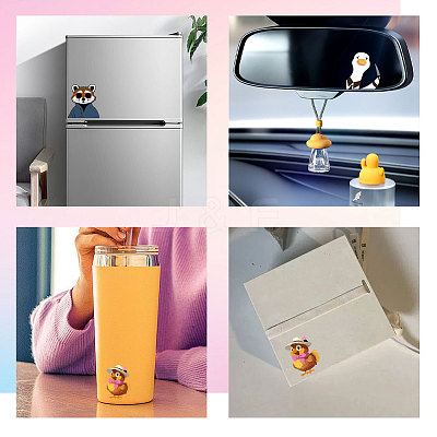 Waterproof Reflective Plastic Mirror Stickers DIY-WH0668-004-1