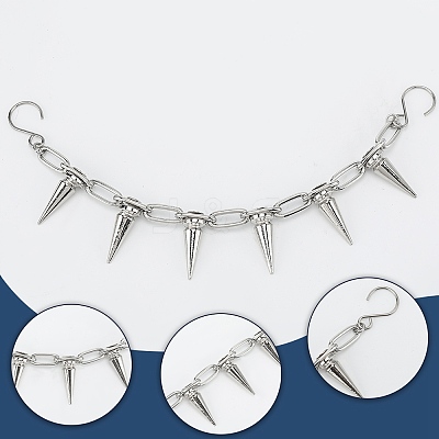 2Pcs Brass & Alloy Shoes Chains HJEW-SP00013-1