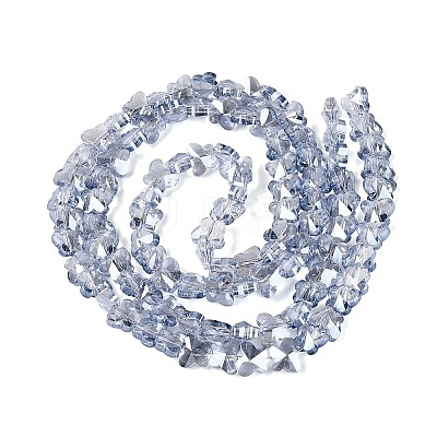 Electroplate Glass Beads Strands EGLA-Q135-04A-A05-1