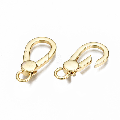 Brass Lobster Claw Clasps KK-Q252-009G-NF-1