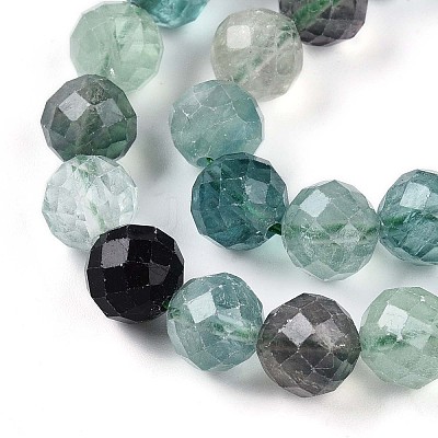 Natural Fluorite Beads Strands G-S345-10mm-31-1