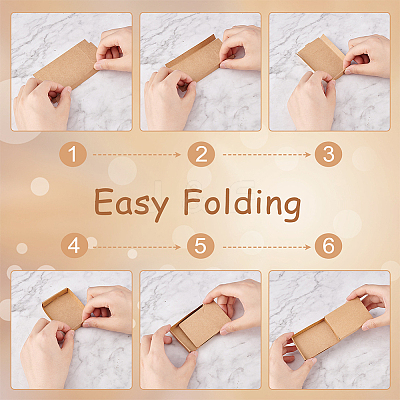 Rectangle Folding Cardboard Paper Drawer Boxes LS-CON-WH0094-15B-1