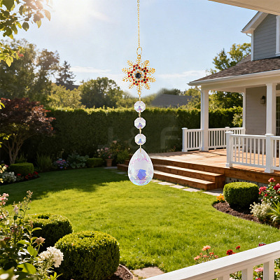 1Pc Alloy Wind Chime Ornament HJEW-TADJ0001-07A-1