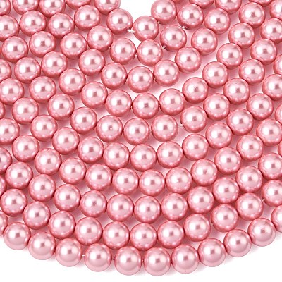 Eco-Friendly Dyed  Glass Pearl Round Beads Strands HY-A002-8mm-RB109-1