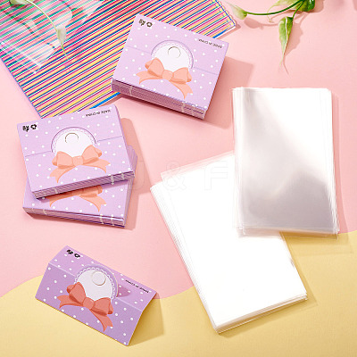 100Pcs Rectangle Polypropylene Cellophane Bags CDIS-TA0001-34G-1