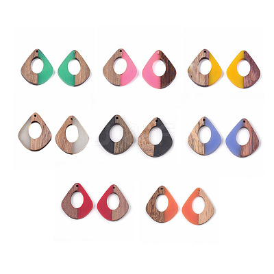 Resin & Wood Pendants RESI-S358-06-M-1