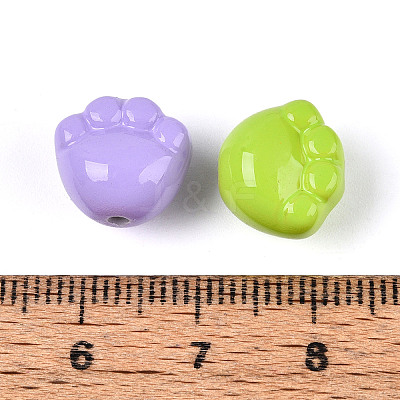 Baking Paint Opaque Acrylic Beads OACR-N148-05-1
