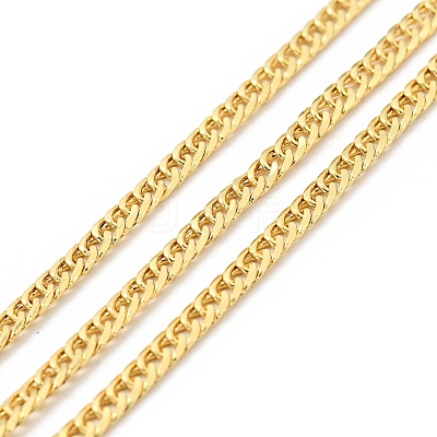 Rack Plating Brass Curb Chains KK-E015-03G-1