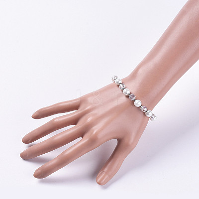 Glass Beads Stretch Bracelets BJEW-JB04757-1