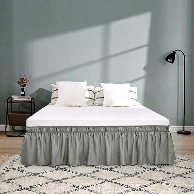 Adjustable Polyester Wrap Around Bed Skirts AJEW-WH20022-10B-01-1