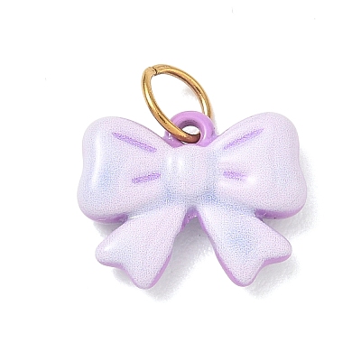 304 Stainless Steel Enamel Pendants SA-CBA08A6-04G-1