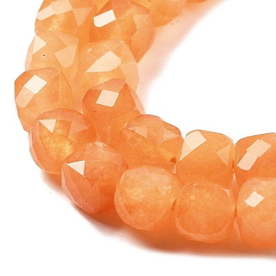 Natural Quartz  Imitation Orange Aventurine Beads Strands G-C179-B17-01-1