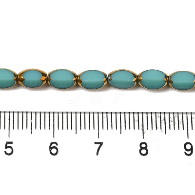 Electroplate Glass Beads Strands X-EGLA-P061-02A-04-1