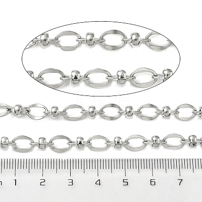 304 Stainless Steel Oval Link Chains CHS-C020-03P-1