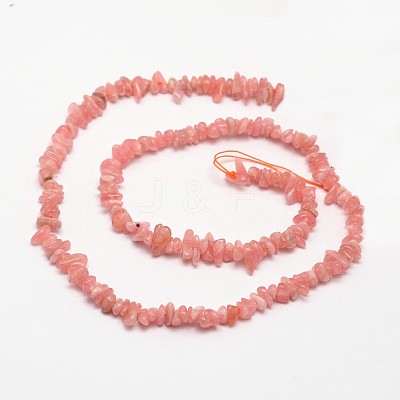 Chips Natural Rhodochrosite Beads Strands G-N0164-22-1