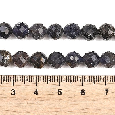 Natural Iolite Beads Strands G-RM250101-E7-1
