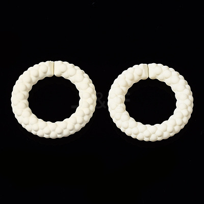 Spray Painted CCB Plastic Linking Rings CCB-Q091-010F-1