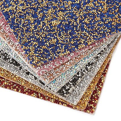 Hot Melting Glass Rhinestone Glue Sheets X-DIY-TAC0184-40H-1