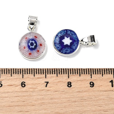 Handmade Lampwork Pendants LAMP-D002-03B-G-1