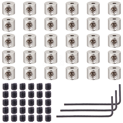 Alloy and Brass Pin Keepers Locking Clasps TOOL-WH0059-082B-P-1