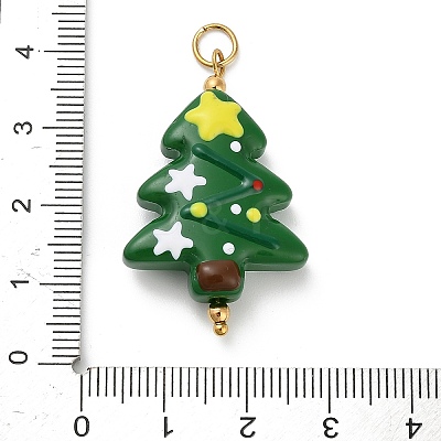 Christmas Handmade Lampwork Pendants LS-STAS-C147-03B-1