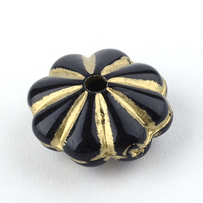 Flower Plating Acrylic Beads LS-X-PACR-Q102-67B-1