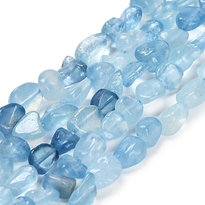 Natural Aquamarine Beads Strands X-G-P568-C13-01-1
