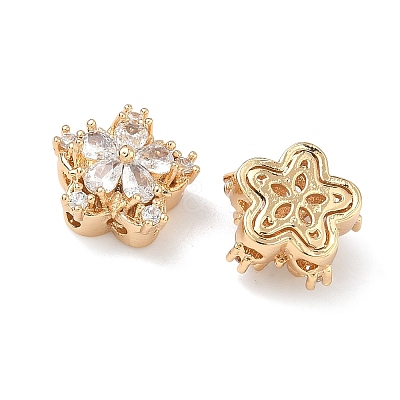 Brass Pave Cubic Zirconia Multi-Strands Links KK-B172-10G-02-1