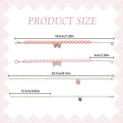 4 Styles Alloy Pet Collar AJEW-DR0001-73-1