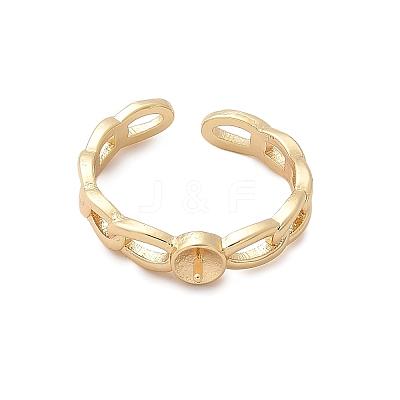 Brass Cuff Cup Peg Ring Settings KK-A244-02B-G-1
