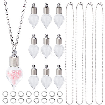 DIY Perfume Bottle Necklace Making Kit DIY-SC0020-71-1