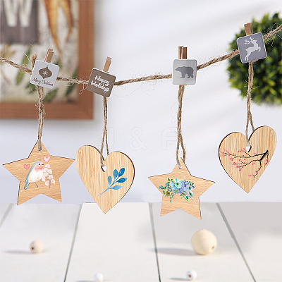 Unfinished Wooden Pieces for Big Pendants AJEW-OC0001-87-1