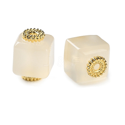 Natural Agate Cube Beads G-G179-02-1