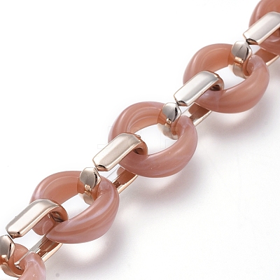 Transparent Acrylic Handmade Cable Chain AJEW-JB00547-02-1